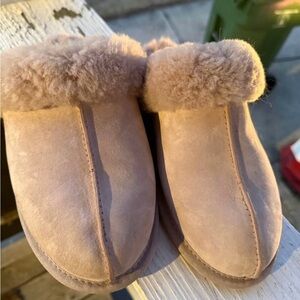 UGG Women's Blush Pink Shearling Slippers